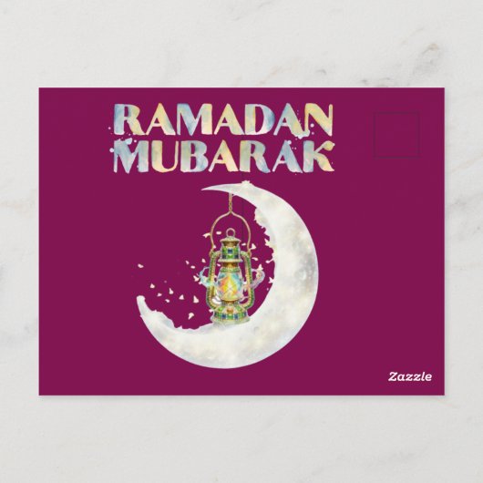 Ramadan Mubarak ポストカード (裏面)
