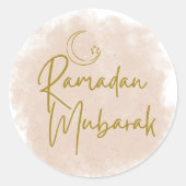 ramadan mubarak ラウンドシール (正面)
