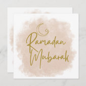 ramadan mubarak 招待状 (正面/裏面)