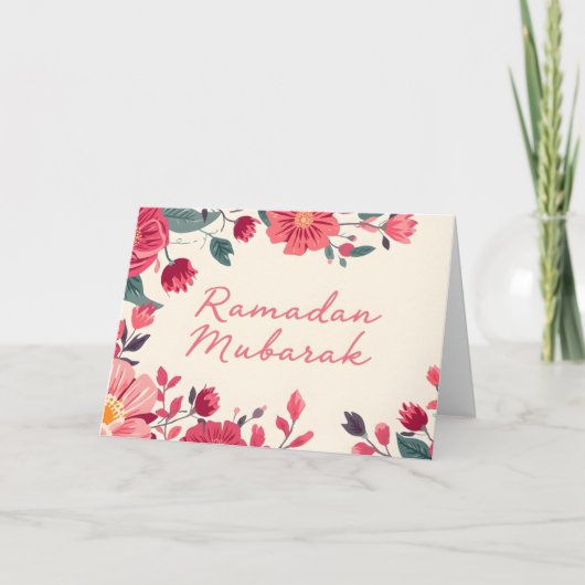 Ramadan Mubarak 2026 greeting card サンキューカード (正面)