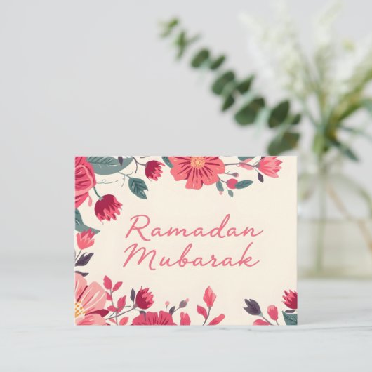 Ramadan Mubarak 2026 greeting card ポストカード (スタンド正面)