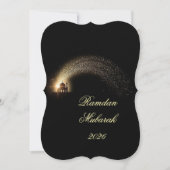 Ramadan Mubarak 2026 personalized Elegant Card 招待状 (正面)