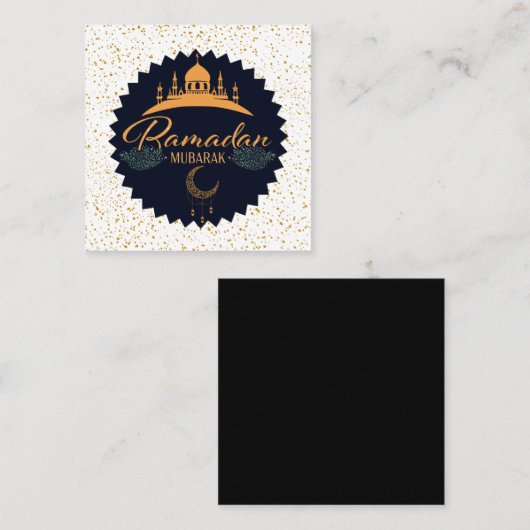 RAMADAN MUBARAK 2 スクエア名刺 (正面/裏面)