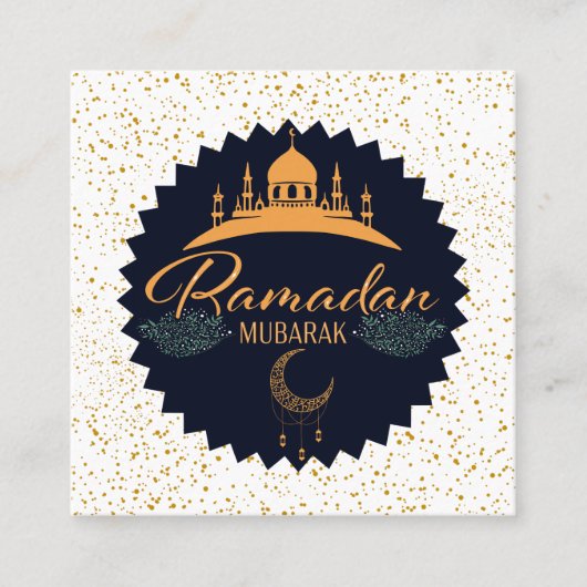 RAMADAN MUBARAK 2 スクエア名刺 (正面)