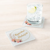 Ramadan Mubarak 5 ガラスコースター (アングル)