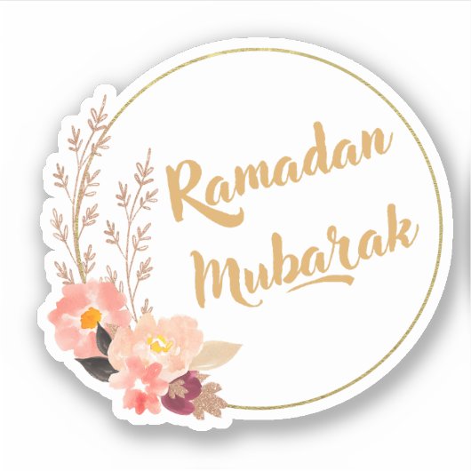 Ramadan Mubarak 5 シール (正面)