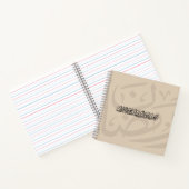 Ramadan Mubarak Arabic Calligraphy Minimal Thuluth ノートブック (内部)