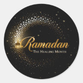 Ramadan MubaraK Holiday  ラウンドシール (正面)