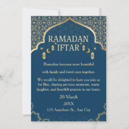 Ramadan Mubarak Invitations – Elegant Family Iftar 招待状
