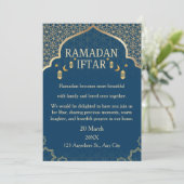 Ramadan Mubarak Invitations – Elegant Family Iftar 招待状 (スタンド正面)