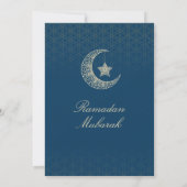 Ramadan Mubarak Invitations – Elegant Family Iftar 招待状 (裏面)