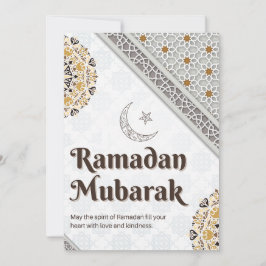 Ramadan Mubarak Mandala Crescent Art シーズンカード