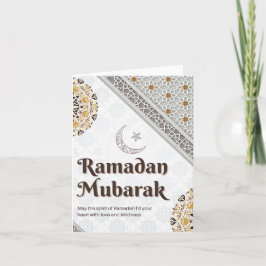 Ramadan Mubarak Mandala Crescent Art シーズンカード