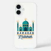 Ramadan Mubarak Mosque Crescent Art Case-Mate iPhoneケース (裏面)