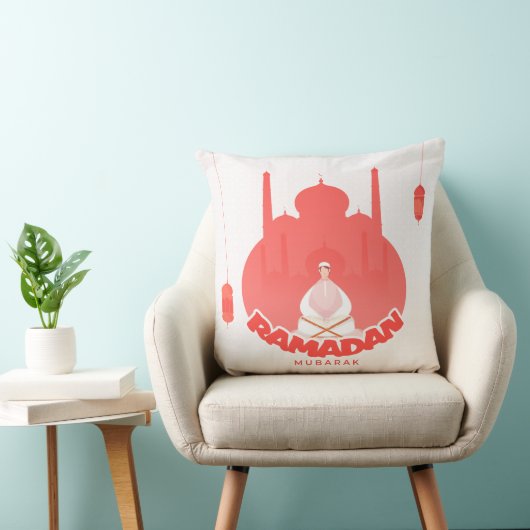 Ramadan Mubarak Pillow クッション (椅子)
