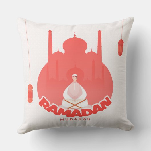 Ramadan Mubarak Pillow クッション (裏面)