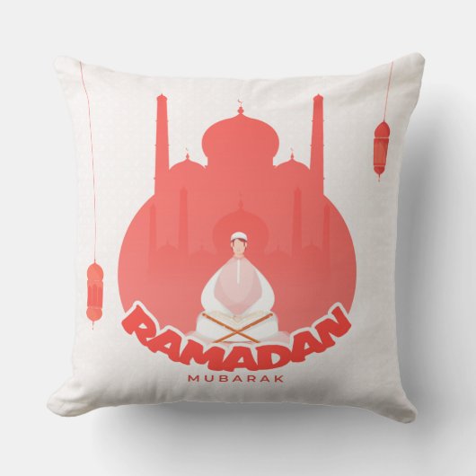 Ramadan Mubarak Pillow クッション (正面)