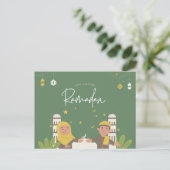 Ramadan Mubarak | Ramadan Kareem Holiday  Postcard ポストカード (スタンド正面)