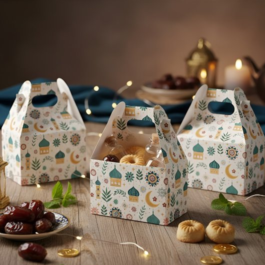 Ramadan Mubarak -Ramadan Kareem -Iftar Favor Boxes フェイバーボックス
