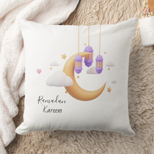 Ramadan Night Sky Decorative Pillow クッション (ブランケット)