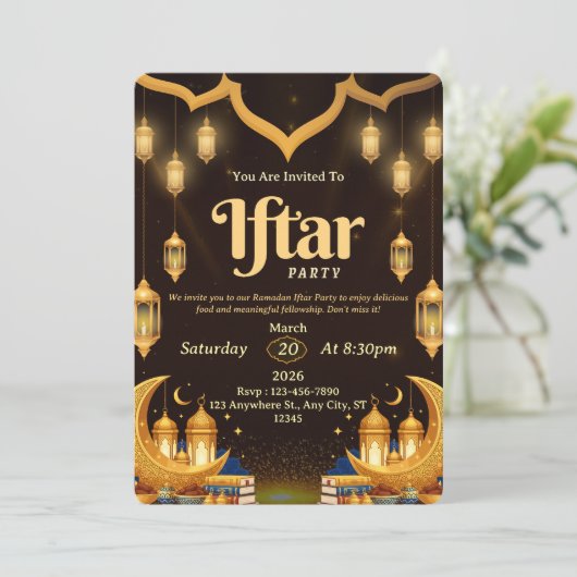 Ramadan Nights: Join Us for a Special Iftar Gather 招待状 (スタンド正面)