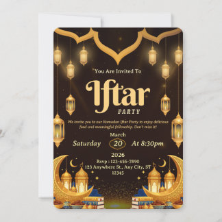 Ramadan Nights: Join Us for a Special Iftar Gather 招待状