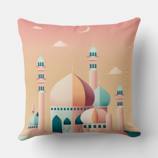 Ramadan Pillow – Ornate Mosque クッション (裏面)