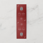 Ramadan QR Code Table Tent Card | Red Iftar Menu S ロイヤリティカード (外部開封)