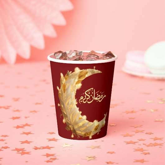 RAMADAN RAMADAN KAREEM RAMADAN MUBARAK PAPER CUPS 紙コップ (インサイチュ)