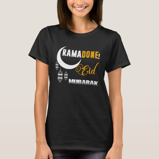 Ramadan Ramadone EID Mubarak Ramadan Muslim Arabic Tシャツ (正面)
