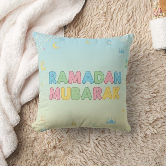 Ramadan Throw Pillow クッション (ブランケット)