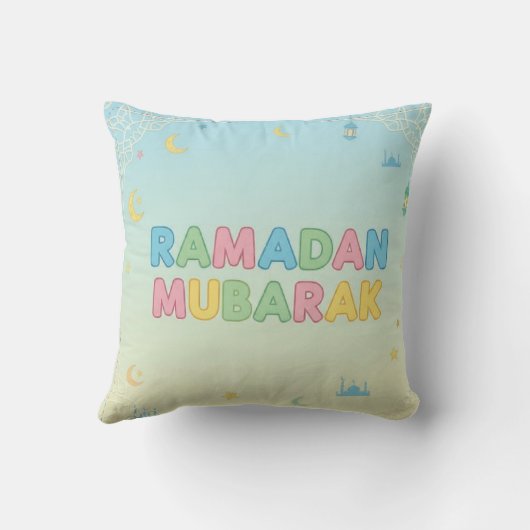 Ramadan Throw Pillow クッション (裏面)
