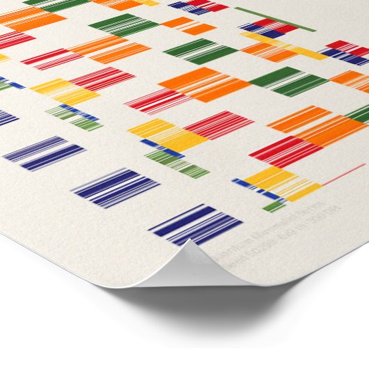 Ramanujan numbers Pattern ポスター (角)