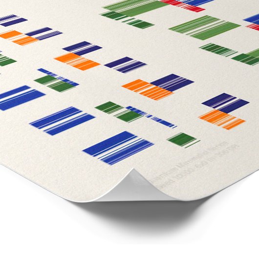 Ramanujan numbers Pattern ポスター (角)