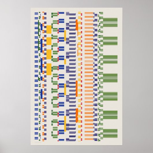 Ramanujan numbers Pattern ポスター (正面)