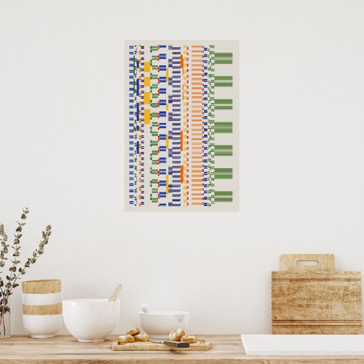 Ramanujan numbers Pattern ポスター (キッチン)