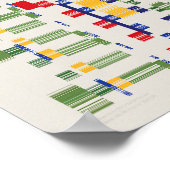 Ramanujan numbers Pattern ポスター (角)