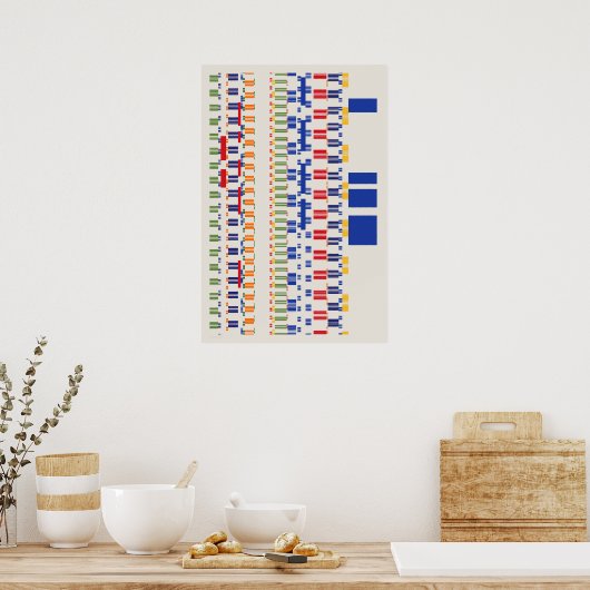 Ramanujan Numbers Pattern ポスター (キッチン)