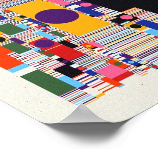 Ramanujan numbers Pattern Design ポスター (角)