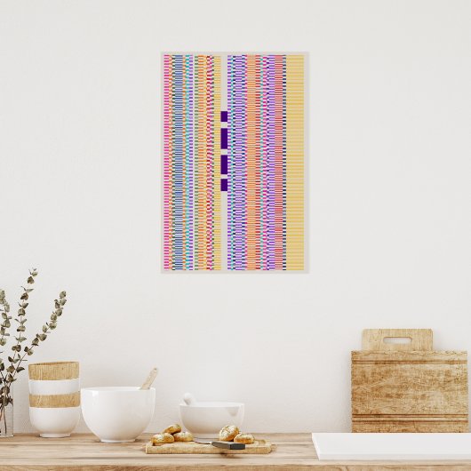 Ramanujan numbers Pattern Design ポスター (キッチン)