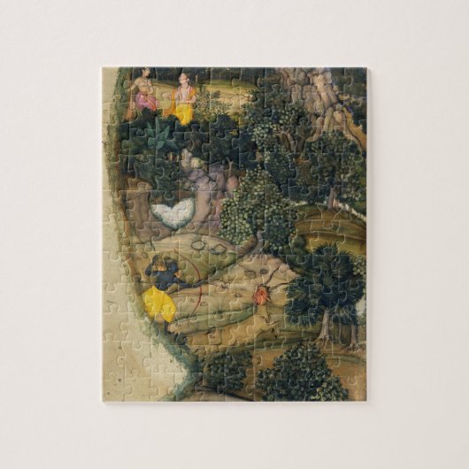 「Ramayana」からの金シカを、追跡するRama ジグソーパズル (縦)