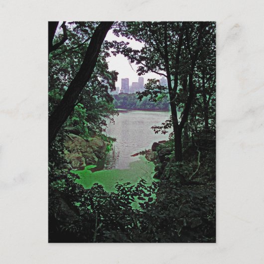 Ramble-Central Parkから見る色付きポストカード ポストカード (正面)