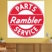 Rambler Parts and Serviceのサイン キャンバスプリント (インサイチュ (リビング))