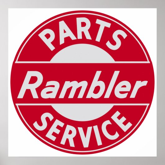 Rambler Parts and Serviceのサイン ポスター (正面)