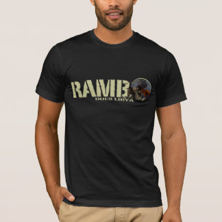RAMBOはリビアをします Tシャツ