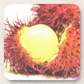 "Rambutan Fruit" Cute Photo. Buy Now コースター (正面)
