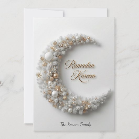 Ramdan Kareem Personalized Holiday  Card シーズンカード (正面)