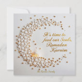 Ramdan Kareem Personalized Holiday  Hilal Card シーズンカード (正面)