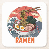 Ramen スクエアペーパーコースター (正面)