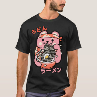 Ramen Bowl Instant Ramen With Kawaii Character 2   Tシャツ